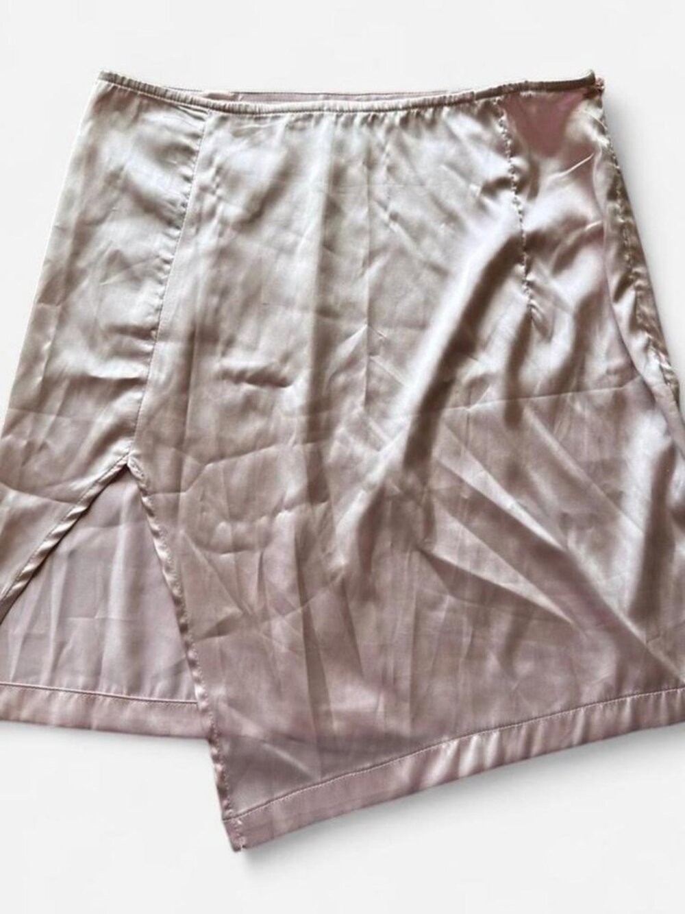 SHEIN Light Pink Satin Mini Skirt (Size M)